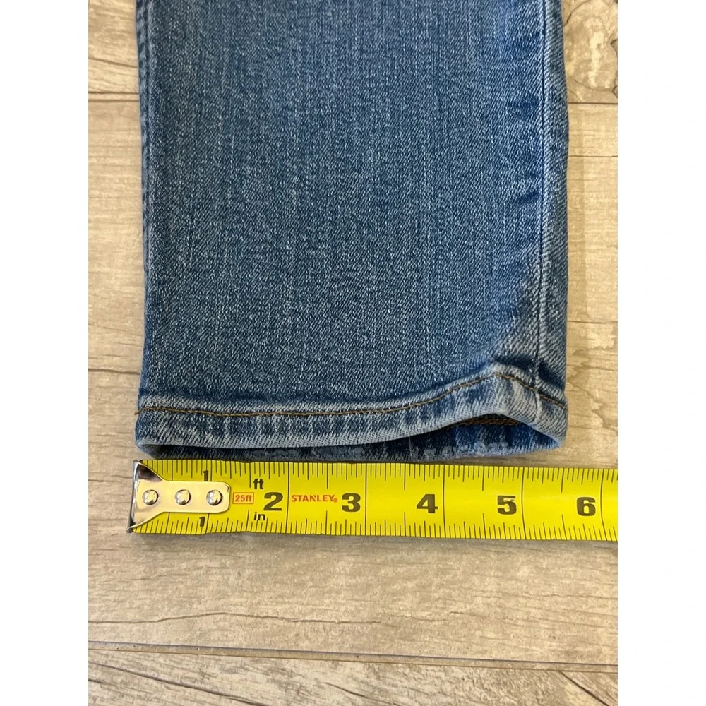 RE/DONE Originals High Rise Straight Leg‎ Button Fly Blue Jeans Size 28